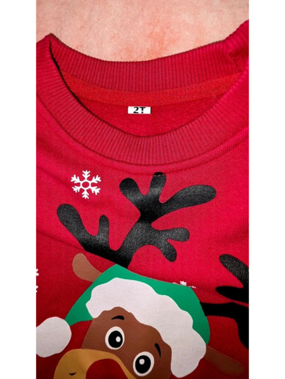 Red Reindeer Kids Sweatshirt